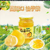 韩国进口柚子茶 国际KJ柚子茶 果味茶560克*5 五瓶装