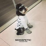 【MONSPETIC】mcq宠物泰迪狗狗衣服潮牌服装春夏款卫衣批发特价