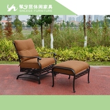 馨宁居铸铝桌椅五件套件阳台休闲桌椅花园庭院桌椅sunbrella坐垫