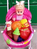 儿童玩具推车带娃娃女童女孩过家家玩具手推车玩具婴儿宝宝小推车
