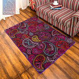 仙吉欧美时尚创意紫色卡通卧室满铺大地毯进门玄关耐磨耐脏地毯
