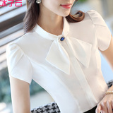 [转卖]冰子云夏季女职业衬衫短袖修身韩版白色的衬衫OL工作服