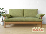新款限量促销整装成人纯木良品实木沙发简约北欧家具日式纯白橡木