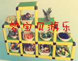 幼儿园组合展示柜收纳柜儿童玩具柜图书柜资料柜角式柜植物架柜子