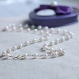【花开有时】原创设计天然淡水珍珠项链轻珠宝进口14K包金