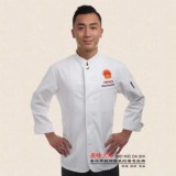 厨师服长袖包邮定制定做新款高档酒店厨师服可绣字工作服高端厨衣