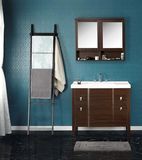 摩恩浴室柜 蒙特利 1000mm柜体+镜柜组合(不含龙头)橡木色/黑檀色