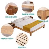 清仓榻榻米双人纯实木床架1.5加宽拼接无床头床简易硬平板床1.2米