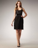美国代购全球购 欧美大牌KATE SPADE夏季新真丝气质小黑裙连衣裙