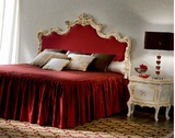 奢华新款广东省2人法式软靠床彩绘实木床公主床欧式新古典床婚床