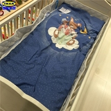 IKEA宜家代购 索多斯儿童婴儿床上用品三件套纯棉全棉