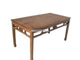 明清系列家具 仿古典 板面条形长餐桌实木打造榫卯结构 油漆价