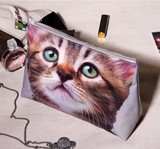 英国PA 可爱猫咪多用途旅行防水整理收纳沙滩包手拿包洗漱化妆包