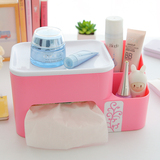 创意多功能卧室客厅寝室纸巾盒可调节式塑料抽纸盒桌面收纳盒