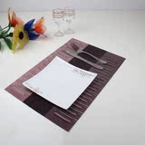 特价 三色提花PVC酒店餐桌垫 长方形西餐垫 隔热餐垫碗垫盘垫日式