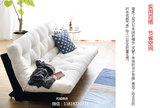 创意小户型多功能沙发特价包邮折叠双人布艺可拆洗两用实木沙发床