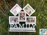 family连体组合照相框3寸照片钱包照墙桌摆欧式儿童创意摆台装饰