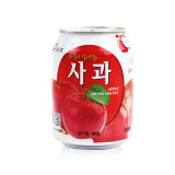 【天猫超市】韩国进口 九日牌苹果果肉果汁 瓶装饮料 238ml/听