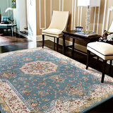 土耳其进口仿羊毛现代简约欧式地毯客厅茶几地垫卧室床边圆形地毯