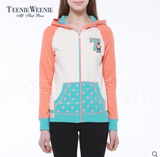 Teenie Weenie专柜正品 14春拼色卫衣开衫TTMW41202K-00 MW41202K