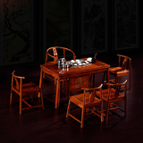 红木茶台花梨木书房茶桌椅组合苏梨中式家具仿古泡茶桌椅套装茶台