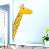 卡通3D亚克力立体墙贴儿童房幼儿园客厅电视背景墙壁装饰品长颈鹿
