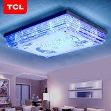 TCL照明led吸顶灯水晶灯具客厅灯长方形大气现代简约卧室餐厅灯饰