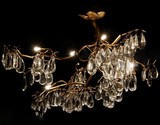 树枝型铁艺美式乡村吊灯地中海卧室餐厅创意客厅灯美欧式水晶吊灯