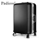 Padieoe20寸商务铝框拉杆箱万向轮行李箱旅行男女登机箱TSA密码锁