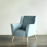 北欧小户型布艺沙发设计师创意客厅家具单人沙发简约布艺沙发
