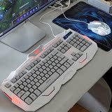 促电脑有线发光键鼠套装cf lol游戏外设七彩背光机械键盘鼠标耳机