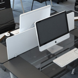 合林 电脑桌隔断屏风板 4人工作位办公桌挡板 现代职员桌记事隔板