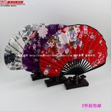 中国风折扇 绸缎女士扇子和女式日式绢布扇舞蹈扇 出国礼品送老外