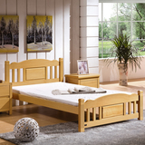 简约现代实木儿童床 进口榉木 单人床 1.2米简易儿童卧室成套家具