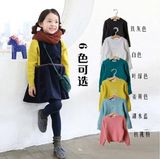 韩国童装女童秋冬新款针织毛衣套头衫韩版中大童兔毛打底衫亲子装