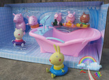 粉红猪小妹洗澡戏水玩具佩佩猪喷水玩具洗澡浴池游乐场儿童过家家