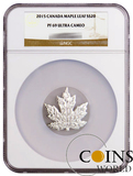 [现货]NGC PF69 加拿大2015年世界首枚枫叶形异形精制银币