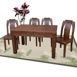 简浩远新款原木木业 新中式小户型餐桌椅组合6人家用简约现代风