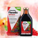 德国原装进口铁元补铁血红铁Floradix女性营养500ml(两瓶减5元）
