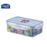 韩国乐扣乐扣长方形透明塑料保鲜盒大容量饭盒冰箱密封盒子HPL817