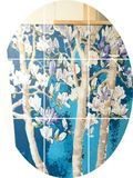 新品花卉数字油画DIY手绘玉兰花风景树木客厅大幅填色画装饰画