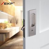 德国EKF移门锁 锌合金实木推拉门锁卫生间厨房钩锁室内门锁