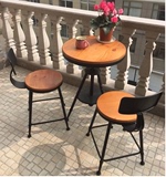 茶桌椅组合升降茶几实木多功能小圆桌阳台迷你创意酒吧咖啡桌餐桌