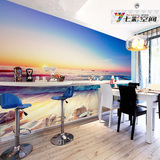 地中海风景 沙发卧室温馨浪漫大型壁画视背景墙纸 晨曦初照