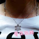 正品香港代购周大福钻石一体链碎钻石项链星星多种戴法特色新颖