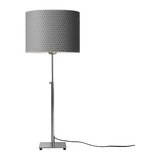 北京宜家代购IKEA阿朗卧室简约台灯, 镀镍, 灰色