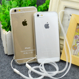 简约iphone6plus手机壳苹果6外壳5s透明硅胶全包4s带挂绳保护套潮