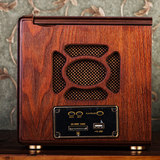机唐典多功能复古收音机老人台式FM仿古木质老式半导体插卡收音