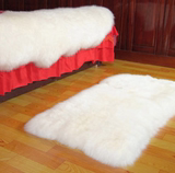 a定做欧式羊毛地毯客厅卧室白长毛绒羊皮床边床前毯地垫飘窗
