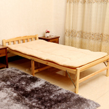G0W躺椅隱形简易折叠折叠床单人办公室午休午睡加固实木板床简